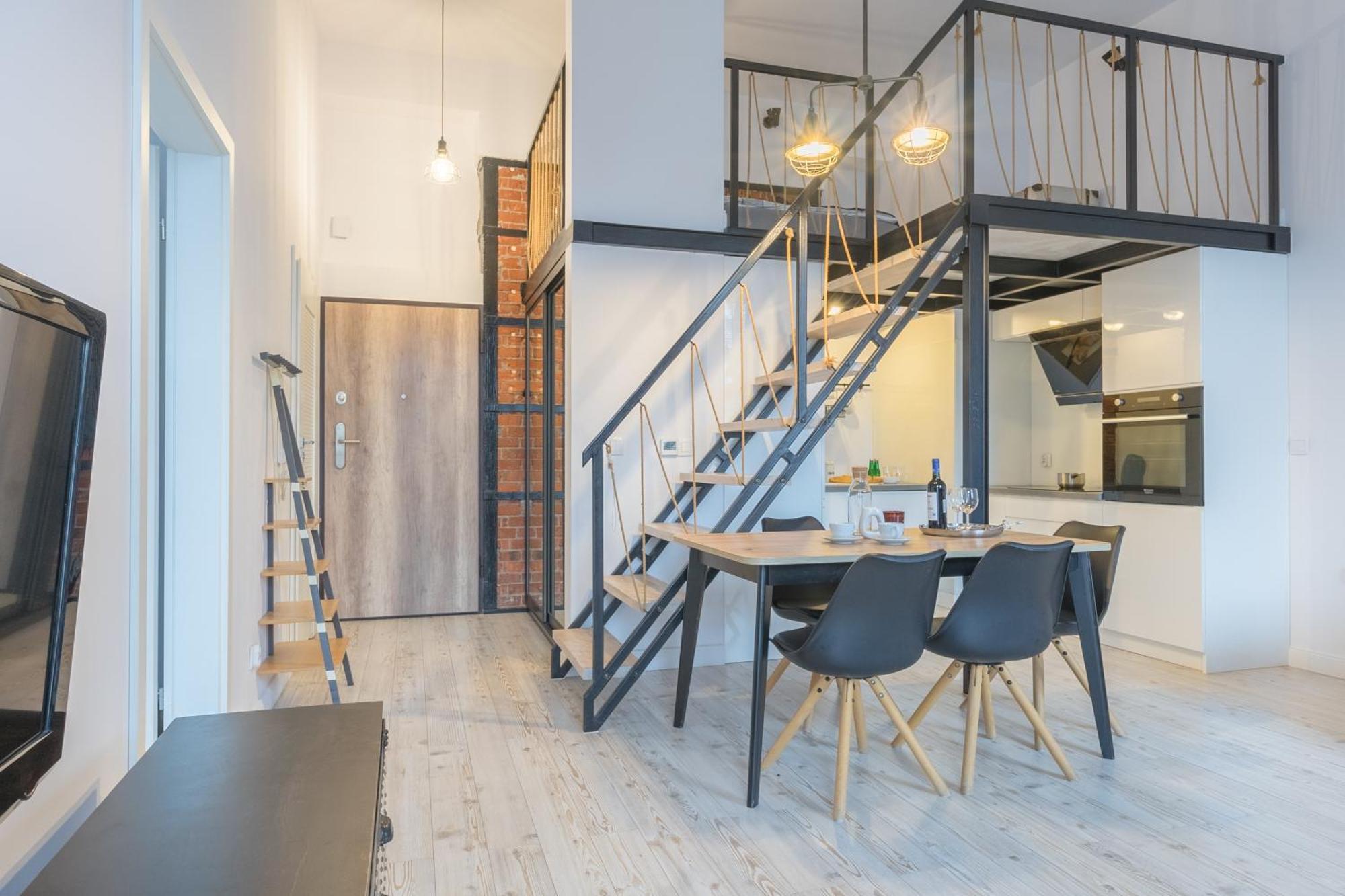 Apartament Z Antresola Nowa Papiernia Wrocław Eksteriør billede